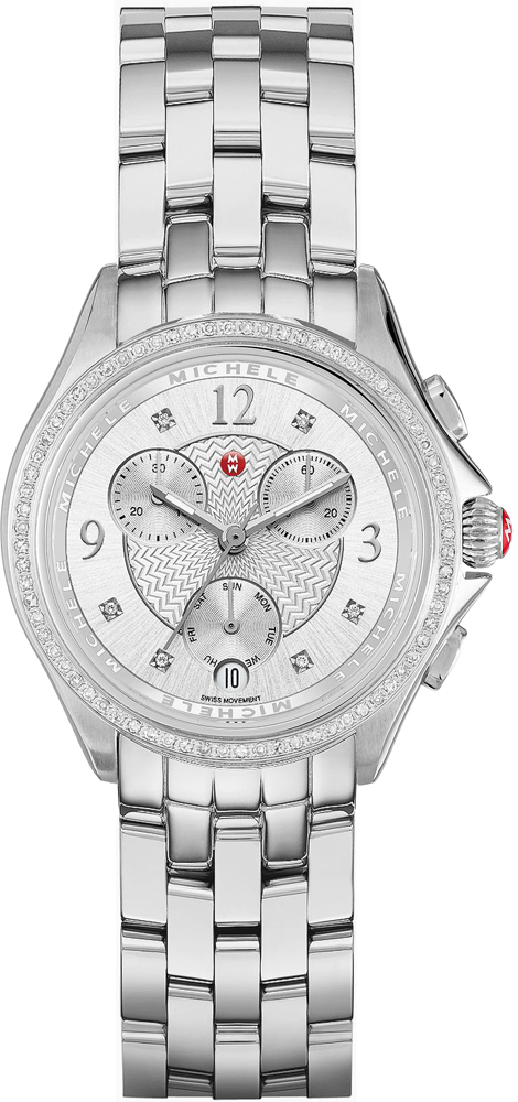 Michele Belmore Watches Silver Battery Operated Quartz MWW29B000001 Watch