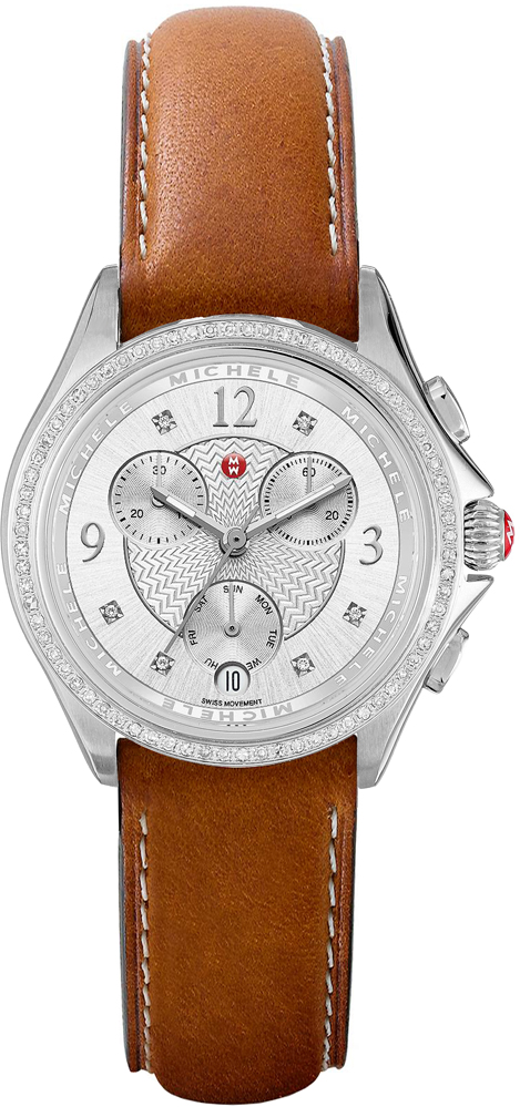 Michele Belmore Watches Silver Battery Operated Quartz MWW29B000002 Watch