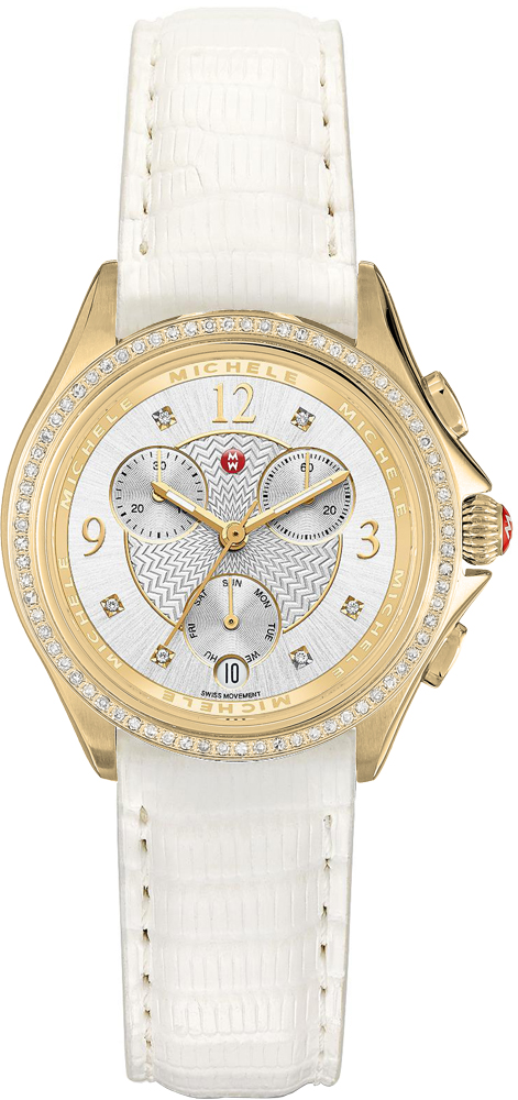 Michele Belmore Watches Silver Battery Operated Quartz MWW29B000012 Watch