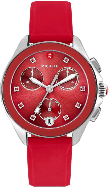 Michele Cape Watches  Red Battery Operated Quartz MWW27C000004 Watch