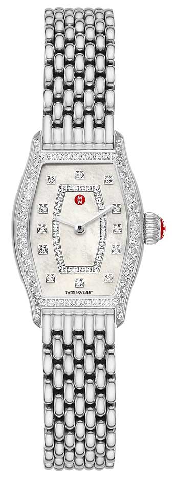 Michele Coquette Watches Ladies Pearl White Battery Operated Quartz MWW08A000244 Watch