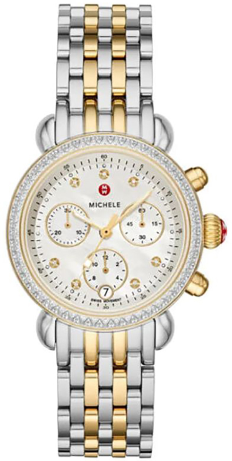Michele CSX Watches Ladies Pearl White Battery Operated Quartz MWW03C000514 Watch