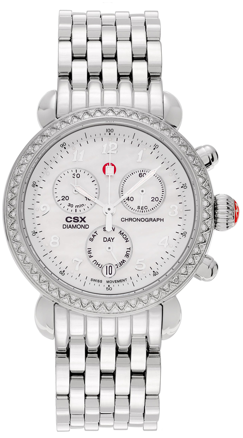 Michele CSX Watches  Pearl White Battery Operated Quartz MWW03M000001 Watch