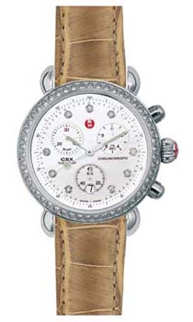 Michele CSX Watches Pearl White Battery Operated Quartz MWW03C000307 Watch