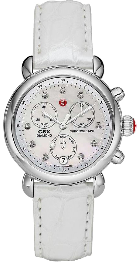 Michele CSX Watches Pearl White Battery Operated Quartz MWW03M000122 Watch