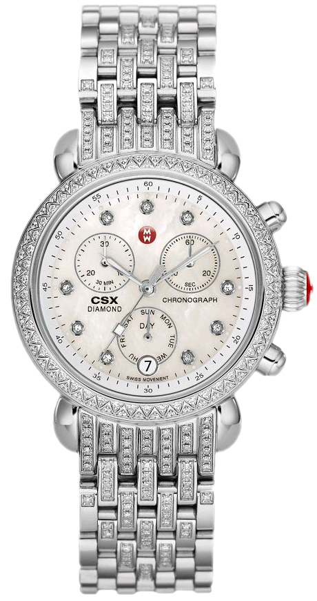 Michele CSX Watches  Pearl White Battery Operated Quartz MWW03M000203 Watch