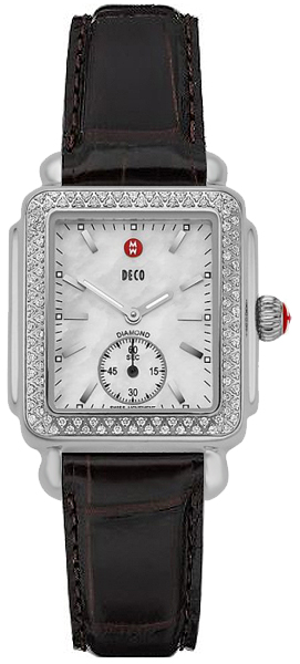 Michele Deco Collection Watches Ladies Pearl White Battery Operated Quartz MWW06V000009 Watch