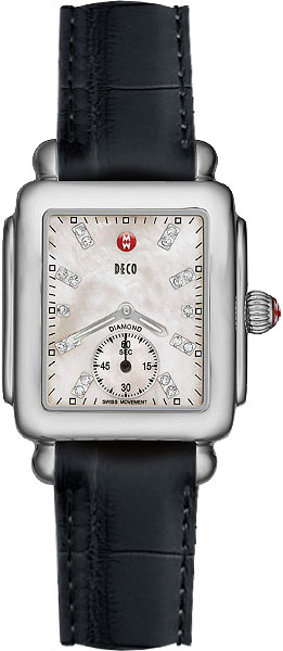 Michele Deco Collection Watches Ladies Pearl White Battery Operated Quartz MWW06V000010 Watch