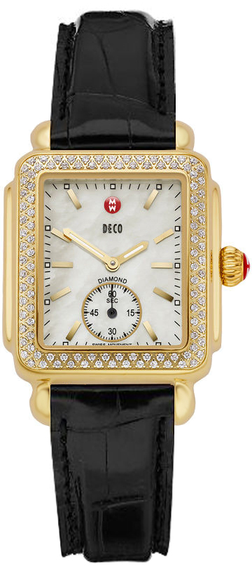 Michele Deco Collection Watches  Pearl White Battery Operated Quartz MWW06V000015 Watch
