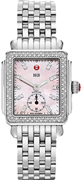 Michele Deco Collection Watches Ladies Pink Battery Operated Quartz MWW06V000049 Watch