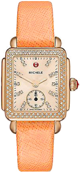 Michele Deco Collection Watches Ladies Beige Battery Operated Quartz MWW06V000096 Watch