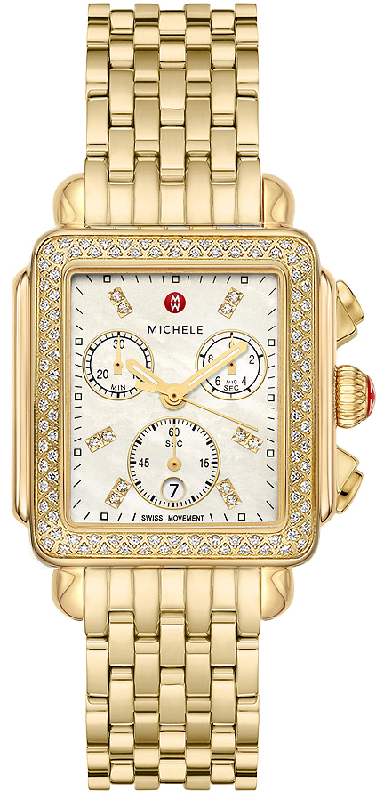 Michele Deco Collection Watches Ladies White Battery Operated Quartz MWW06A000777 Watch