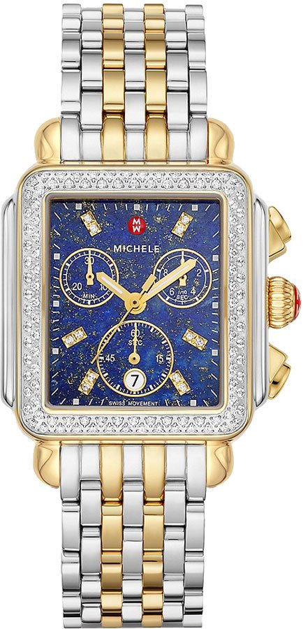 Michele Deco Collection Watches Ladies Blue Battery Operated Quartz MWW06A000790 Watch