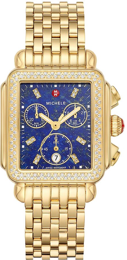 Michele Deco Collection Watches Ladies Blue Battery Operated Quartz MWW06A000791 Watch