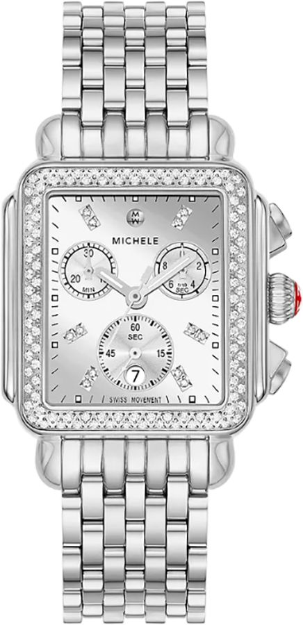 Michele Deco Collection Watches Ladies Silver Battery Operated Quartz MWW06A000804 Watch