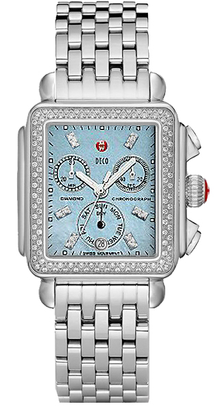 Michele Deco Collection Watches Ladies Blue  MWW06P000230 Watch