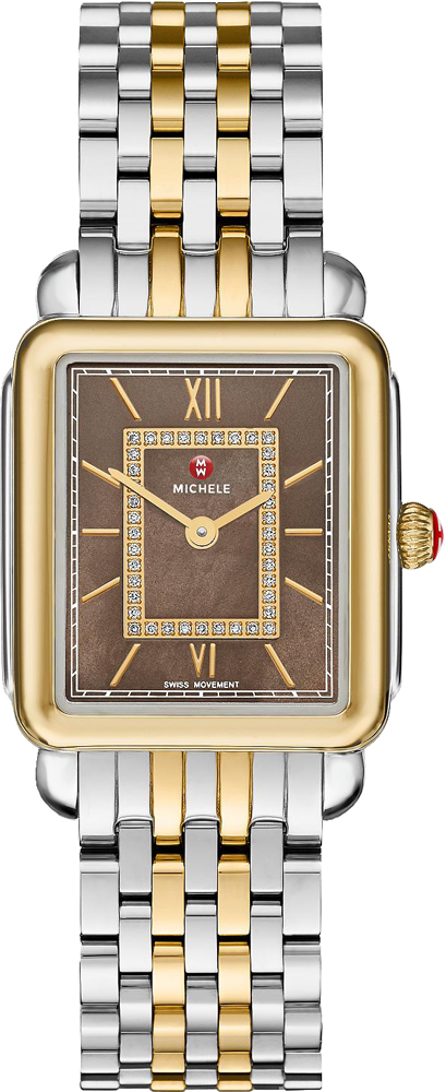 Michele Deco Collection Watches Ladies Brown Battery Operated Quartz MWW06I000019 Watch