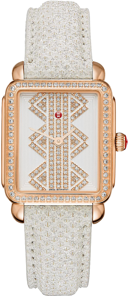 Michele Deco Collection Watches Ladies White Battery Operated Quartz MWW06I000022 Watch
