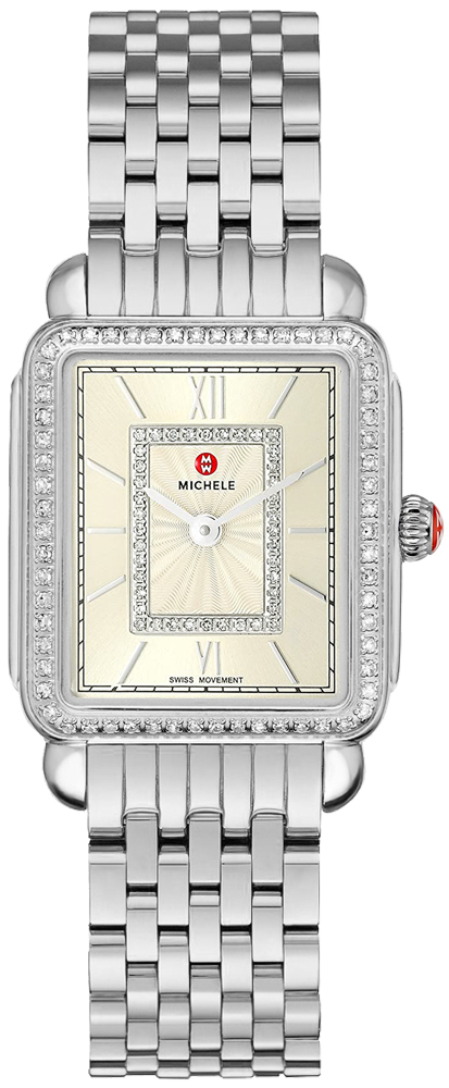 Michele Deco Collection Watches Ladies Champagne Battery Operated Quartz MWW06I000030 Watch