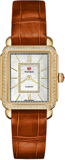 Michele Deco Collection Watches Ladies Pearl White Battery Operated Quartz MWW06I000008 Watch