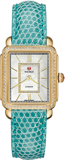Michele Deco Collection Watches Ladies Pearl White Battery Operated Quartz MWW06I000009 Watch