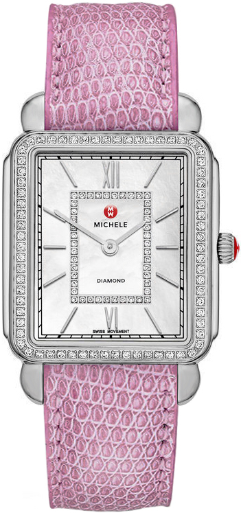 Michele Deco Collection Watches Ladies Pearl White Battery Operated Quartz MWW06I000011 Watch