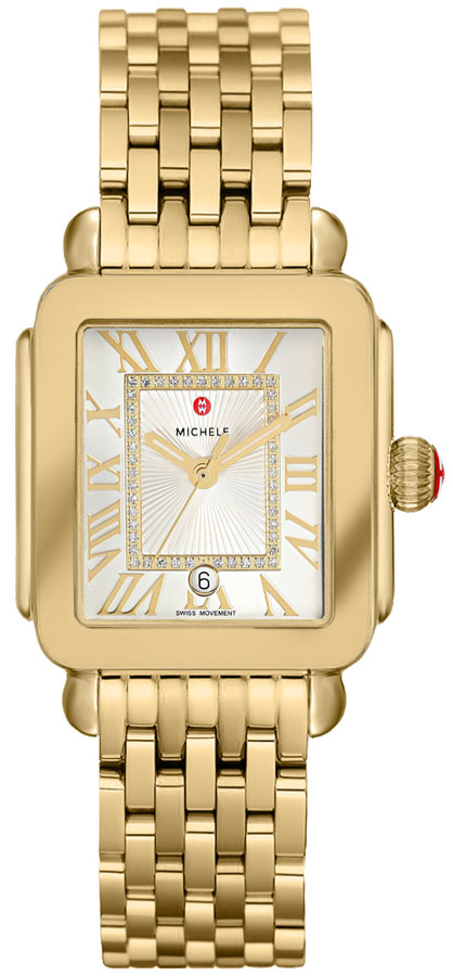 Michele Deco Collection Watches Ladies Silver Battery Operated Quartz MWW06G000014 Watch