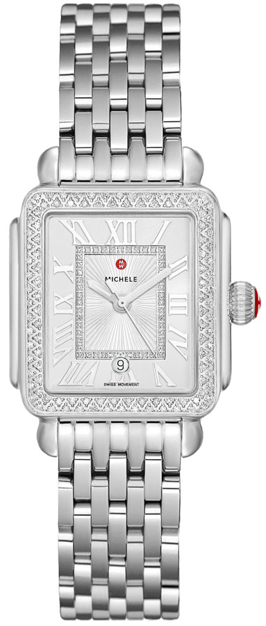 Michele Deco Collection Watches Ladies Silver Battery Operated Quartz MWW06G000001 Watch