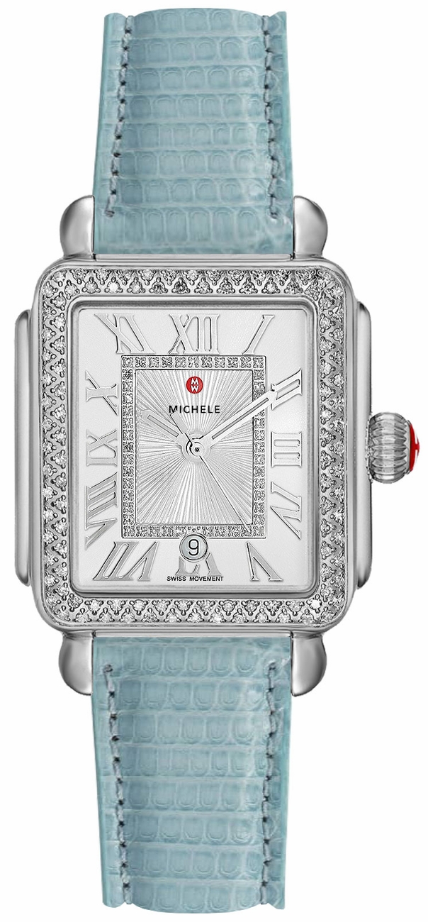 Michele Deco Collection Watches Ladies Silver White Battery Operated Quartz MWW06G000009 Watch