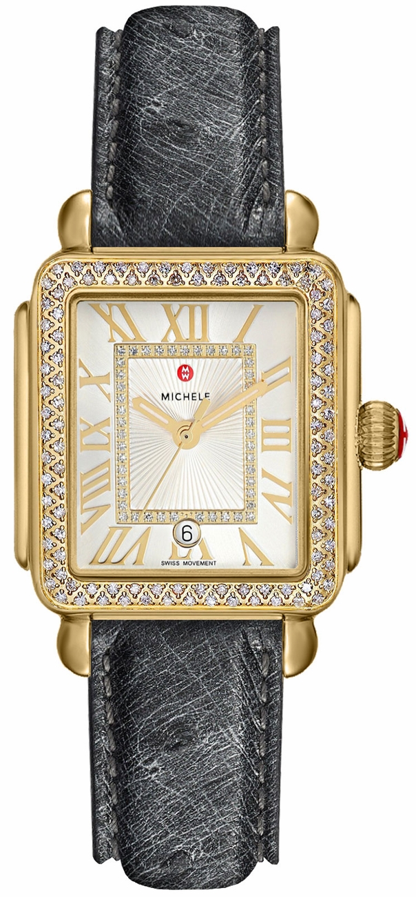 Michele Deco Collection Watches Ladies Silver White Battery Operated Quartz MWW06G000011 Watch