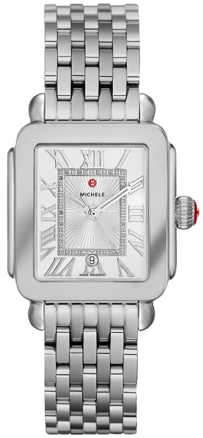Michele Deco Collection Watches Ladies White Battery Operated Quartz MWW06G000012 Watch