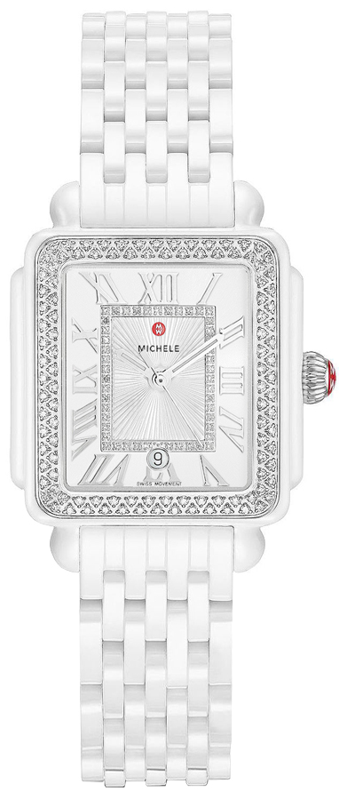 Michele Deco Collection Watches Ladies Silver Battery Operated Quartz MWW06G000026 Watch