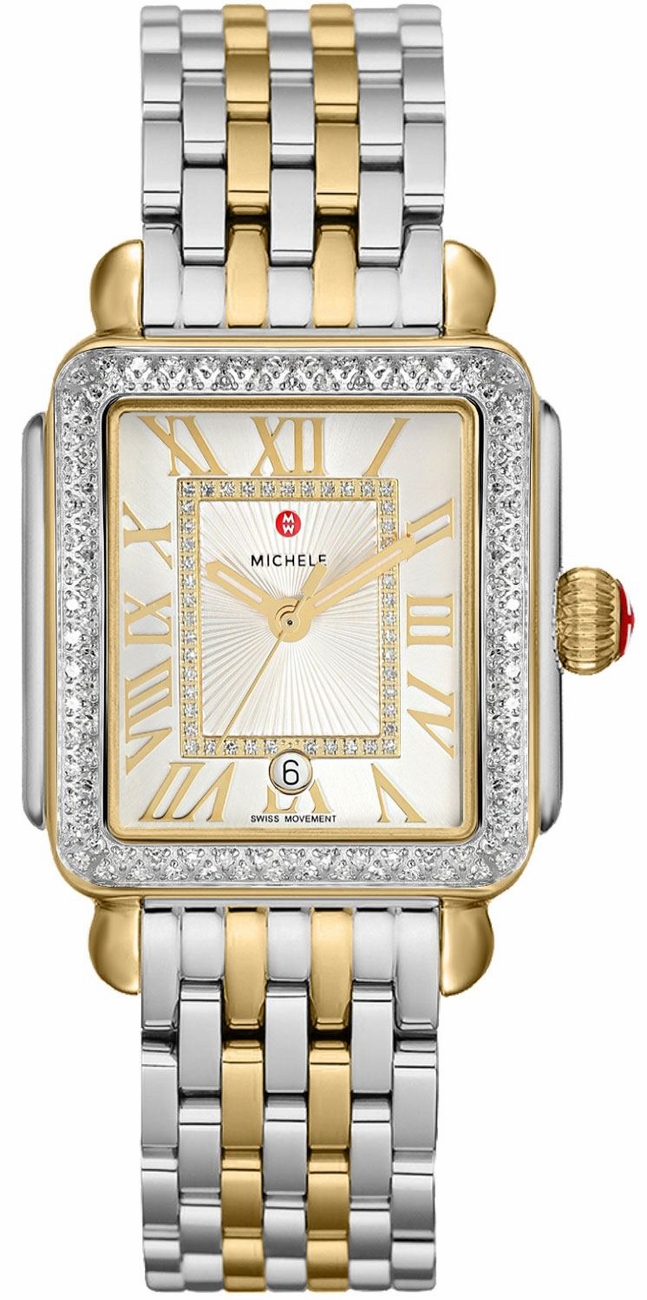 Michele Deco Collection Watches Ladies Silver Battery Operated Quartz MWW06T000144 Watch