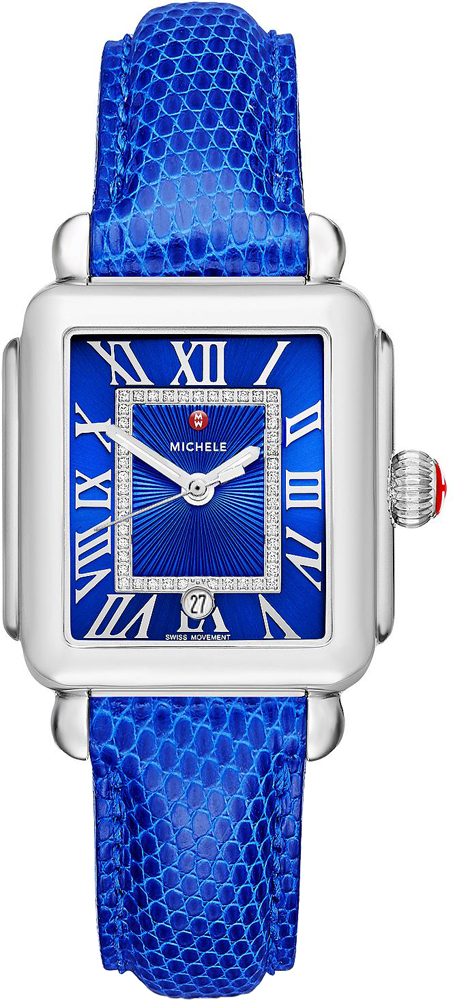 Michele Deco Collection Watches  Blue Battery Operated Quartz MWW06T000155 Watch