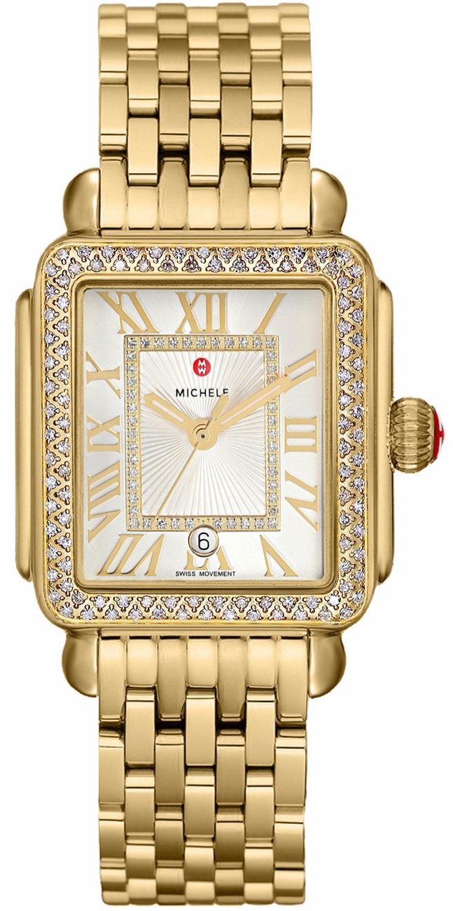 Michele Deco Collection Watches Ladies White Battery Operated Quartz MWW06T000161 Watch