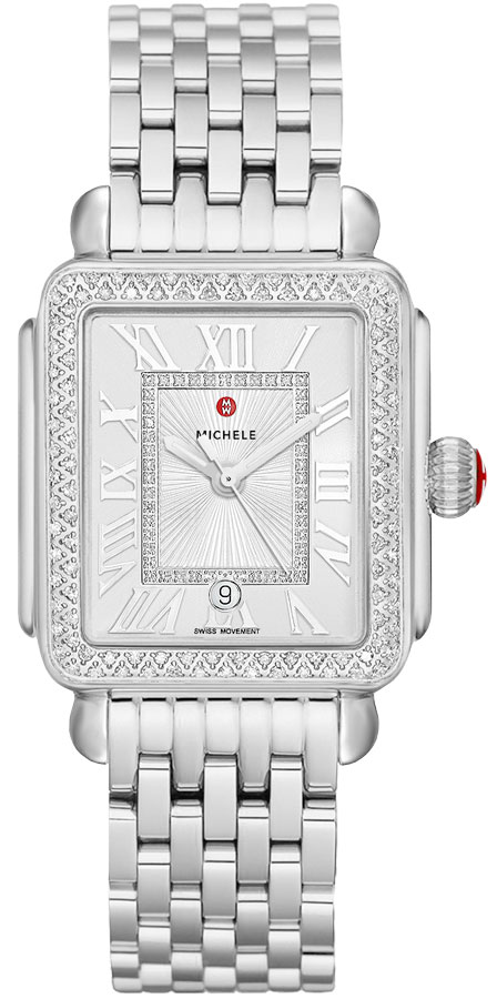 Michele Deco Collection Watches Ladies Silver Battery Operated Quartz MWW06T000163 Watch