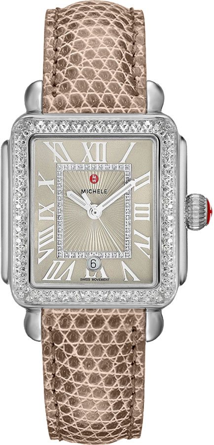 Michele Deco Collection Watches Ladies Beige Battery Operated Quartz MWW06T000166 Watch