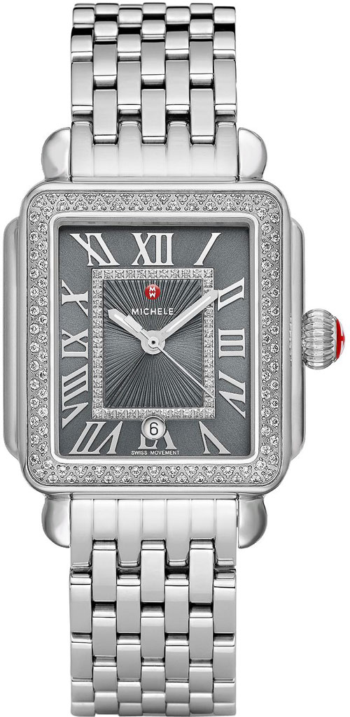 Michele Deco Collection Watches Grey Battery Operated Quartz MWW06T000181 Watch