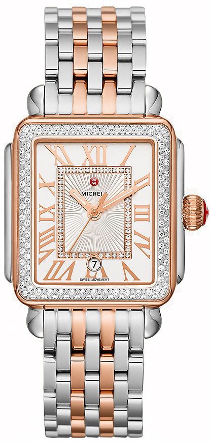 Michele Deco Collection Watches Ladies Silver Battery Operated Quartz MWW06T000220 Watch