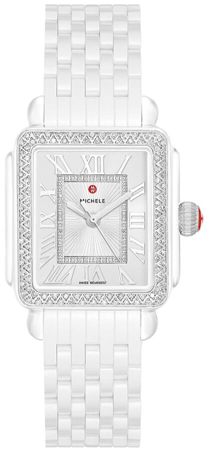 Michele Deco Collection Watches Ladies Silver Battery Operated Quartz MWW06T000213 Watch
