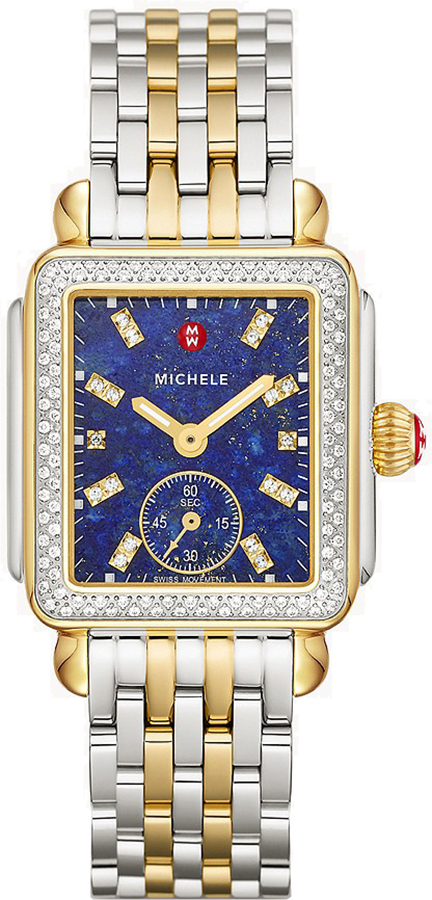 Michele Deco Collection Watches Ladies Blue Battery Operated Quartz MWW06V000125 Watch