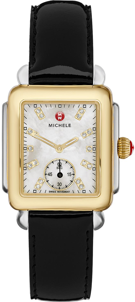Michele Deco Collection Watches Ladies Pearl White Battery Operated Quartz MWW06V000047 Watch
