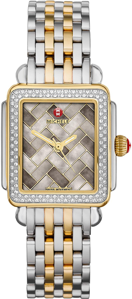 Michele Deco Collection Watches Ladies Brown Battery Operated Quartz MWW06V000083 Watch