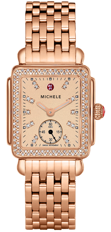 Michele Deco Collection Watches Ladies Gold Battery Operated Quartz MWW06V000093 Watch