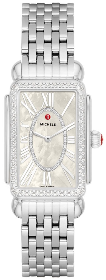 Michele Deco Collection Watches Ladies Silver Battery Operated Quartz MWW06E000142 Watch