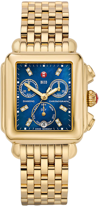 Michele Deco Collection Watches Ladies Blue  MWW06P000221 Watch