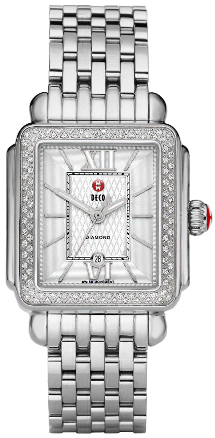 Michele Deco Collection Watches Ladies Silver Battery Operated Quartz MWW06T000055 Watch