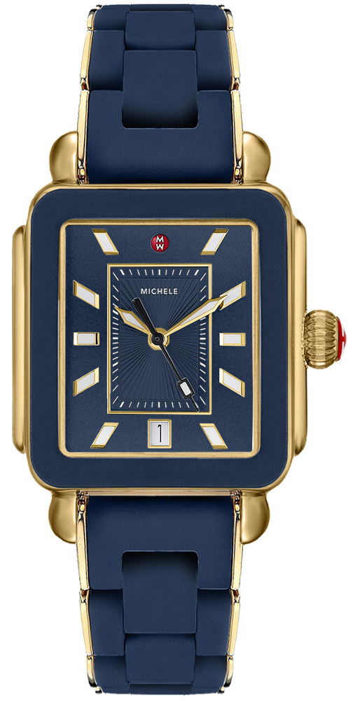 Michele Deco Collection Watches Ladies Blue Battery Operated Quartz MWW06K000017 Watch
