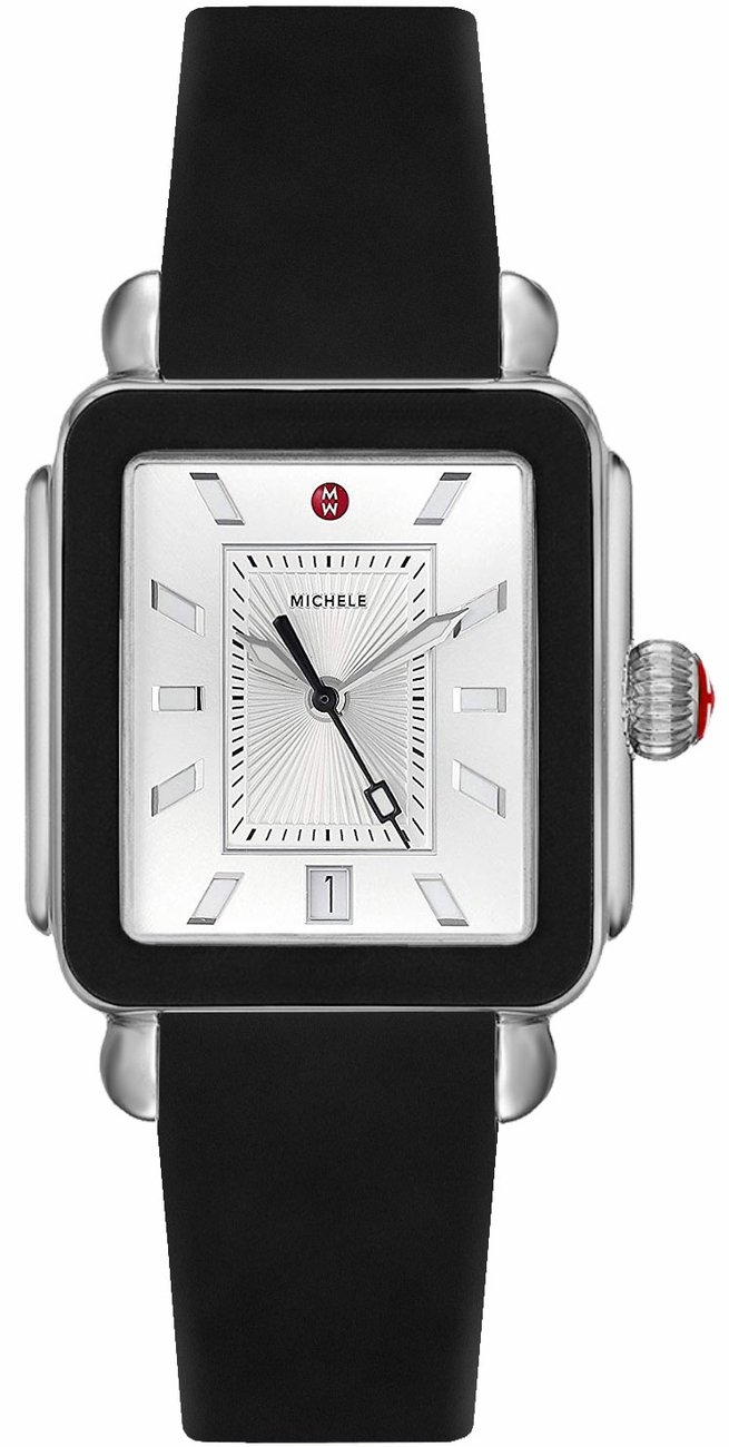 Michele Deco Collection Watches Ladies Silver White Battery Operated Quartz MWW06K000002 Watch