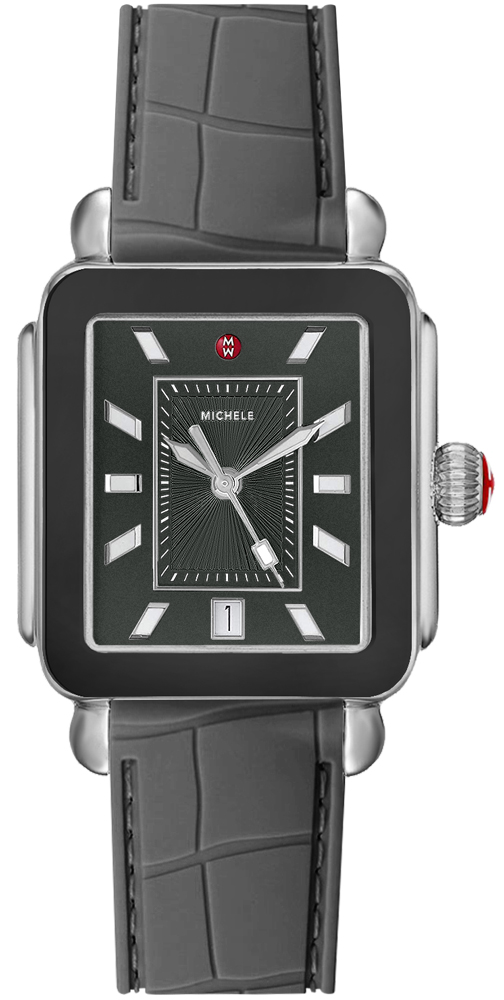 Michele Deco Collection Watches Ladies Grey Battery Operated Quartz MWW06K000010 Watch